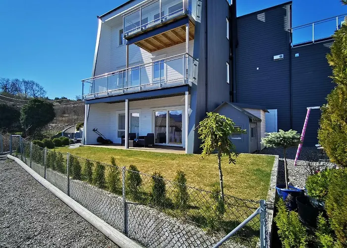 公寓 Bjornestrand Fjordside View 卑爾根